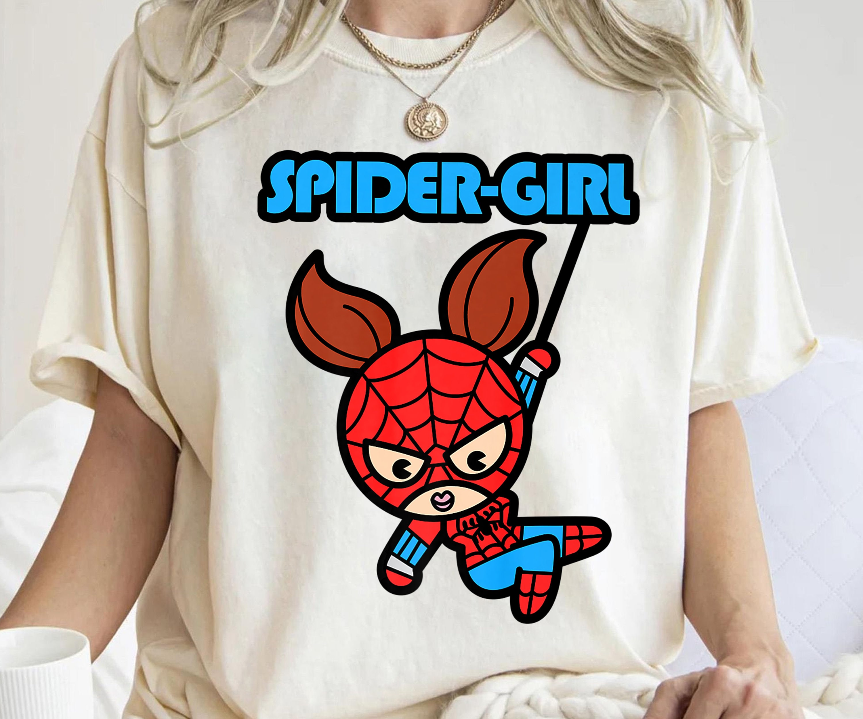 Marvel Spider-girl Swinging Cute Kawaii Spider-man Holiday T-shirt, Spider-girl  Shirt, Disneyland Family Matching Shirt, Marvel Comic Shirt - Etsy