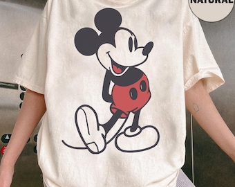 Disney Mickey & Friends Mickey Mouse Vintage Portrait Shirt, Mickey Minnie Donald Daisy Classic Pose Shirt, Disneyland Family Matching Shirt