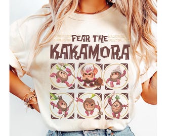 Disney Moana Fear The Kakamora Tiki Style Group Portrait Shirt, Funny Kakamora Coconut Shirt, Disneyland Vacation Family Matching Shirt