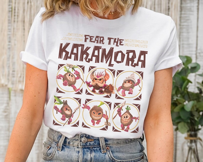 Disney Moana Fear The Kakamora Tiki Style Group Portrait Shirt, Funny Kakamora Coconut Shirt, Disneyland Vacation Family Matching Shirt image 4