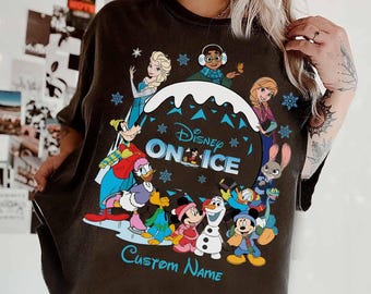 Camiseta de Disney On Ice, Disney es mejor On Ice, Vacaciones familiares en WDW Disneyland, Viaje de invierno familiar On Ice a juego, Princesa Mickey y sus amigos