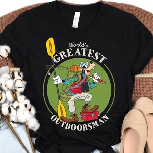 Disney A Goofy Movie Love Fishing World's Greatest Out Doorsman Shirt, Father's Day, Disneyland Family Matching Shirt, Magic Kingdom Tee image 3