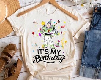 Disney Toy Story Buzz Lightyear It's My Birthday Holiday Birthday Party T-shirt, Disneyland Family Vacation Trip, WDW Matching Shirts