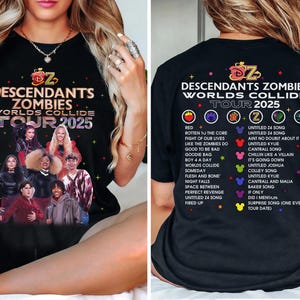 Disney Channel Descendants Zombies World Tour 2 Sided Shirt, Disney Zombies 4 Girls, Zombies Skye Shirt, Epcot Summer Music Festival Outfits