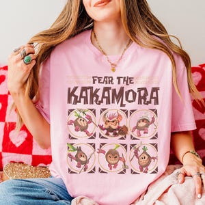Disney Moana Fear The Kakamora Tiki Style Group Portrait Shirt, Funny Kakamora Coconut Shirt, Disneyland Vacation Family Matching Shirt image 2