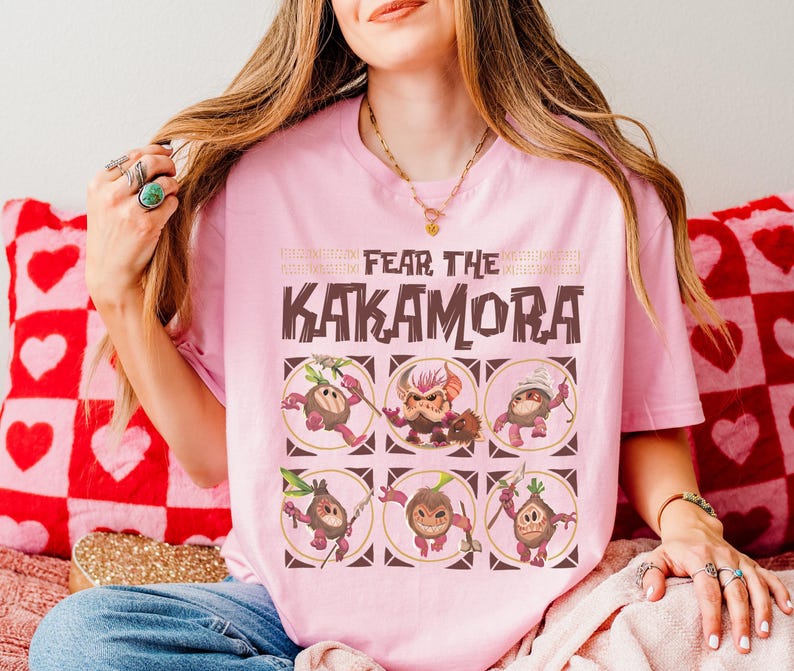 Disney Moana Fear The Kakamora Tiki Style Group Portrait Shirt, Funny Kakamora Coconut Shirt, Disneyland Vacation Family Matching Shirt image 2