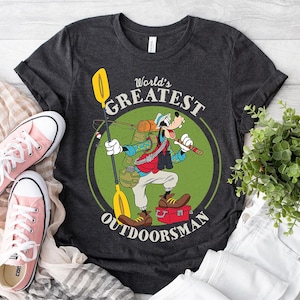 Disney A Goofy Movie Love Fishing World's Greatest Out Doorsman Shirt, Father's Day, Disneyland Family Matching Shirt, Magic Kingdom Tee image 2