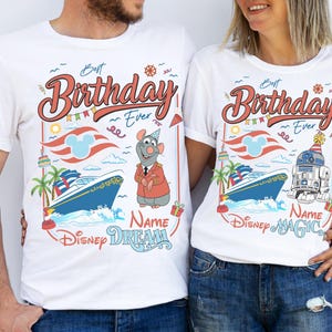 Camiseta personalizada de crucero de cumpleaños de Disney, camiseta de crucero de cumpleaños familiar de Mickey y sus amigos, camiseta de crucero de cumpleaños de Disney para niña, crucero familiar de cumpleaños de niño imagen 7