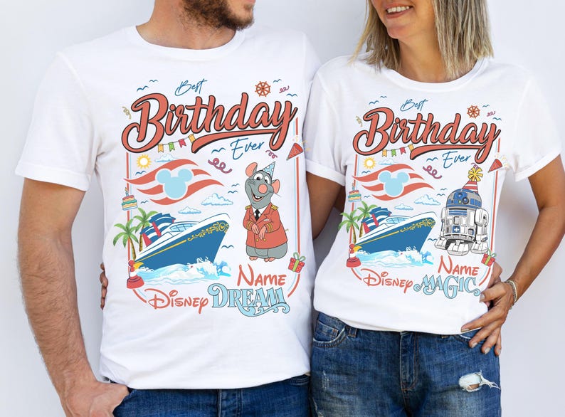 Camiseta personalizada de crucero de cumpleaños de Disney, camiseta de crucero de cumpleaños familiar de Mickey y sus amigos, camiseta de crucero de cumpleaños de Disney para niña, crucero familiar de cumpleaños de niño imagen 7