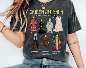 Star Wars Queen Amidala Gowns Textbook Poster T-Shirt, Star Wars Celebration, Galaxy's Edge Tee, Disneyland WDW Family Matching Shirts