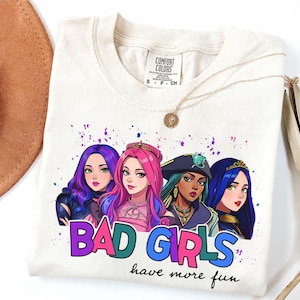 Disney Descendants Bad Girls Have More Fun Shirt, Descendants Movie Tee, Disney Uma Evil Mal Audrey Shirt, Disneyland Family Matching Shirt
