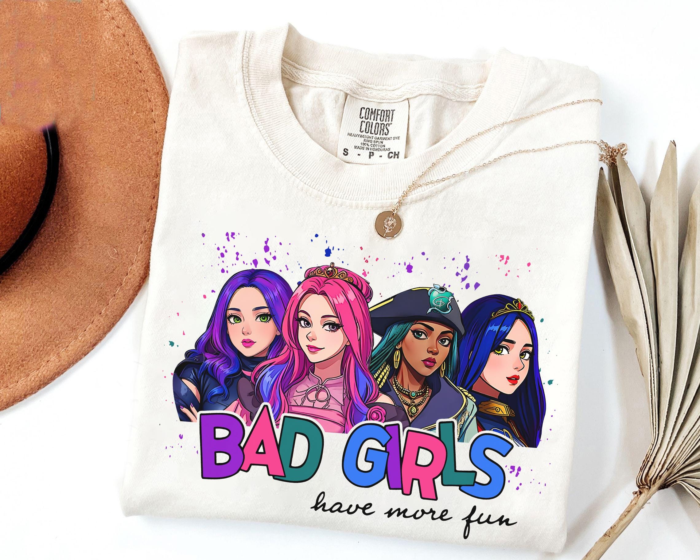 Disney Descendants Bad Girls Have More Fun Shirt, Descendants Movie Tee, Disney Uma Evil Mal Audrey Shirt, Disneyland Family Matching Shirt
