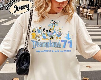 Disneyland 70e verjaardag shirt, Mickey en vrienden 70 jaar magie shirt, gelukkigste plek op aarde shirt, Disneyland Trip shirt
