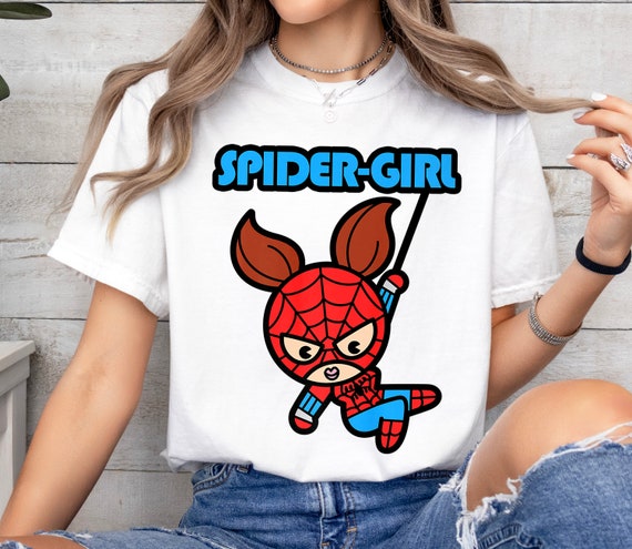 Marvel Spider-girl Swinging Cute Kawaii Spider-man Holiday T-shirt, Spider-girl  Shirt, Disneyland Family Matching Shirt, Marvel Comic Shirt - Etsy