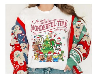 Disney Toy Story die schönste Zeit des Jahres Weihnachtsshirt, Toy Story Weihnachtsbaum T-Shirt, Disneyland Weihnachtsgruppe passende Shirts