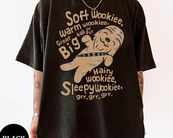 Star Wars Chewbacca mjuk Wookiee T-shirt, söt Chewbacca-tröja, Star Wars-firande, Galaxy's Edge, Star Wars-dagen, WDW-tröja