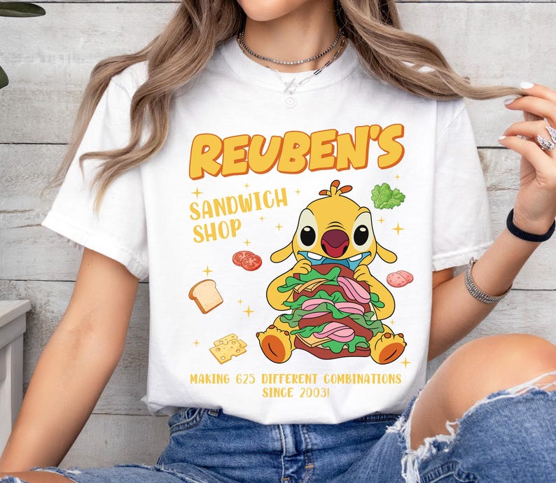 Disney Lilo and Stitch Reuben Shirt, Reuben’s Sandwich Shop Tee, Making 625 Combinations Since 2003 Shirt, WDW Disneyland Trip Shirt image 3