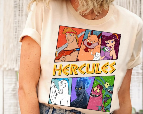 Disney Hercules Group Retro 90s Shirt, Vintage Hercules Tee