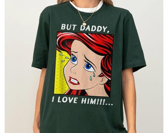 ディズニー アリエル 人魚だけどパパ大好きTシャツ、リトル