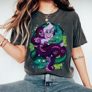 Disney The Little Mermaid Ursula Sea Witch Painting Shirt, Disney Villains Ursula Tee, Disney Family Matching Shirt, Disneyland Trip Outfits
