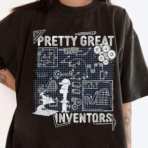 Disney Phineas And Ferb Inventions Schematic T-Shirt, Perry Deck The Platypus Shirt, Disneyland Matching Family Shirts, Magic Kingdom Shirt