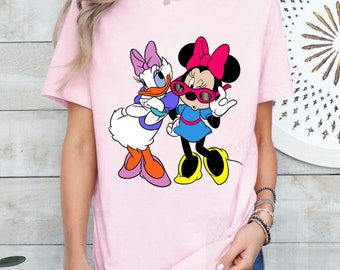 Disney Mickey And Friends Daisy & Minnie Fashion Shirt, Disneyland Family Matching Shirt, Magic Kingdom Tee, WDW Epcot Theme Park Shirt