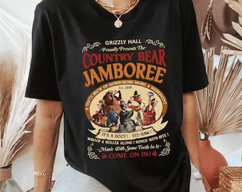 レトロなカントリーベア・ジャンボリーTシャツ、グリズリーホール