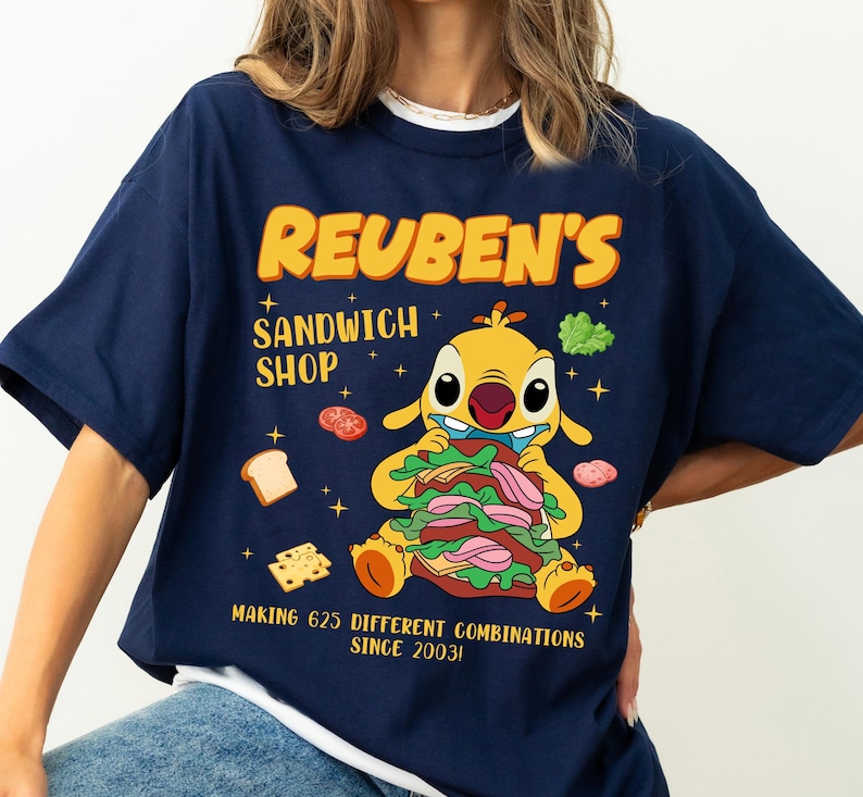 Disney Lilo and Stitch Reuben Shirt, Reuben’s Sandwich Shop Tee, Making 625 Combinations Since 2003 Shirt, WDW Disneyland Trip Shirt image 2