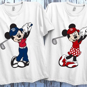 Disney Mickey Mouse Golf Funny Mickey Golfer, Disneyland Family Matching Shirt, Magic Kingdom Tee, WDW Epcot Theme Park Shirt