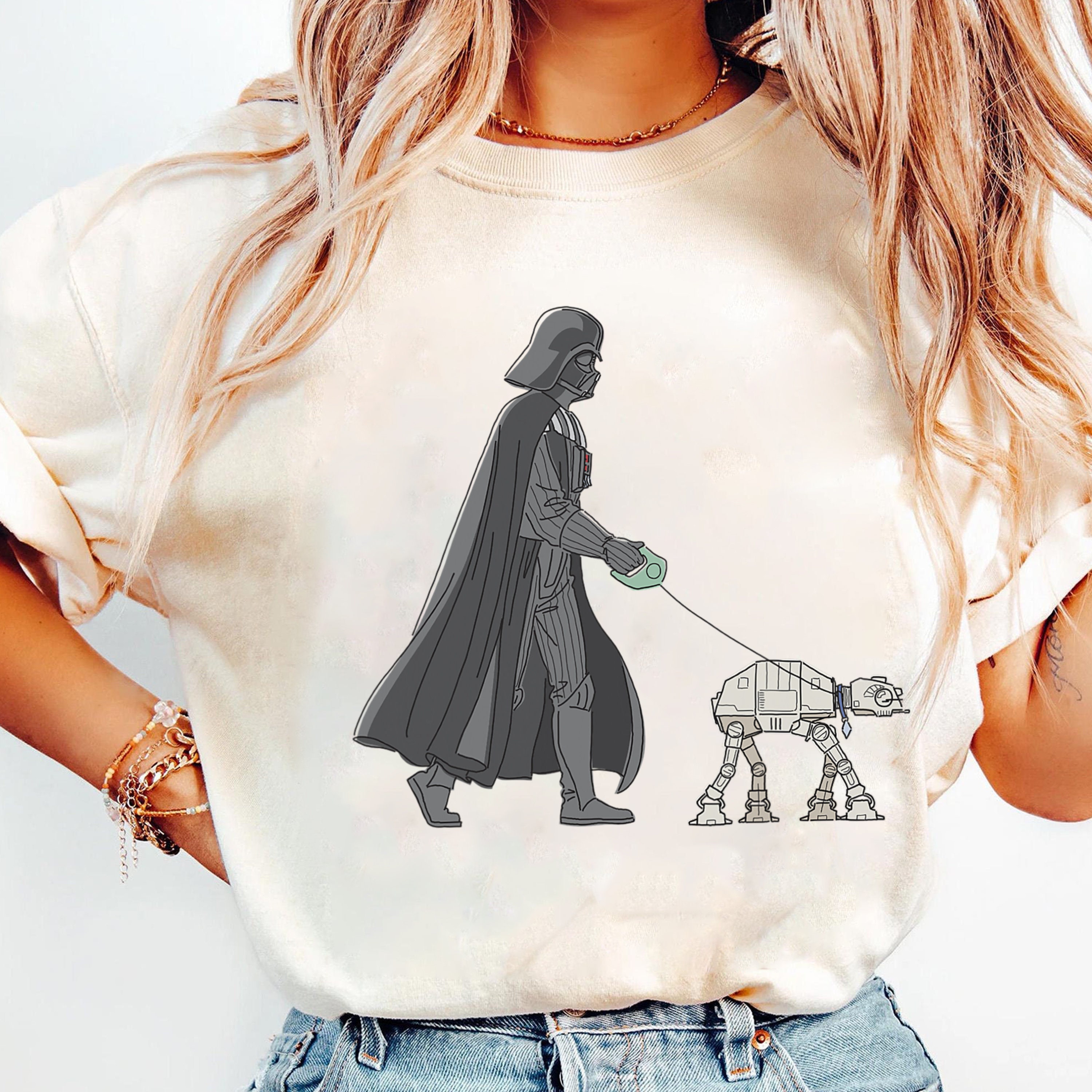 Star Wars Darth Vader AT-AT Walker Graphic T-Shirt, Star Wars Celebration, Galaxy's Edge, Star Wars Day, Disneyland Family Matching Shirt