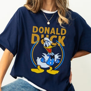 Disney Donald Duck Cute Face Shirt, Donald Duck Vintage Shirt, Disneyland Family Matching Shirt, Magic Kingdom, WDW Epcot Theme Park Shirt