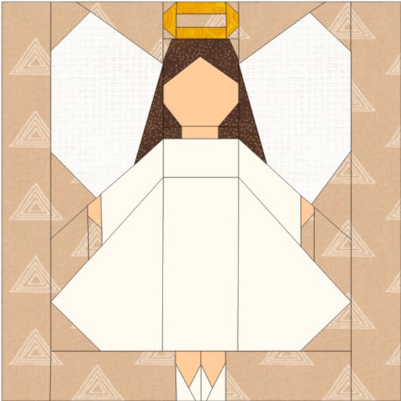 Angel Quilt Block Pattern Lynette Anderson Patchwork Angel ALL MY