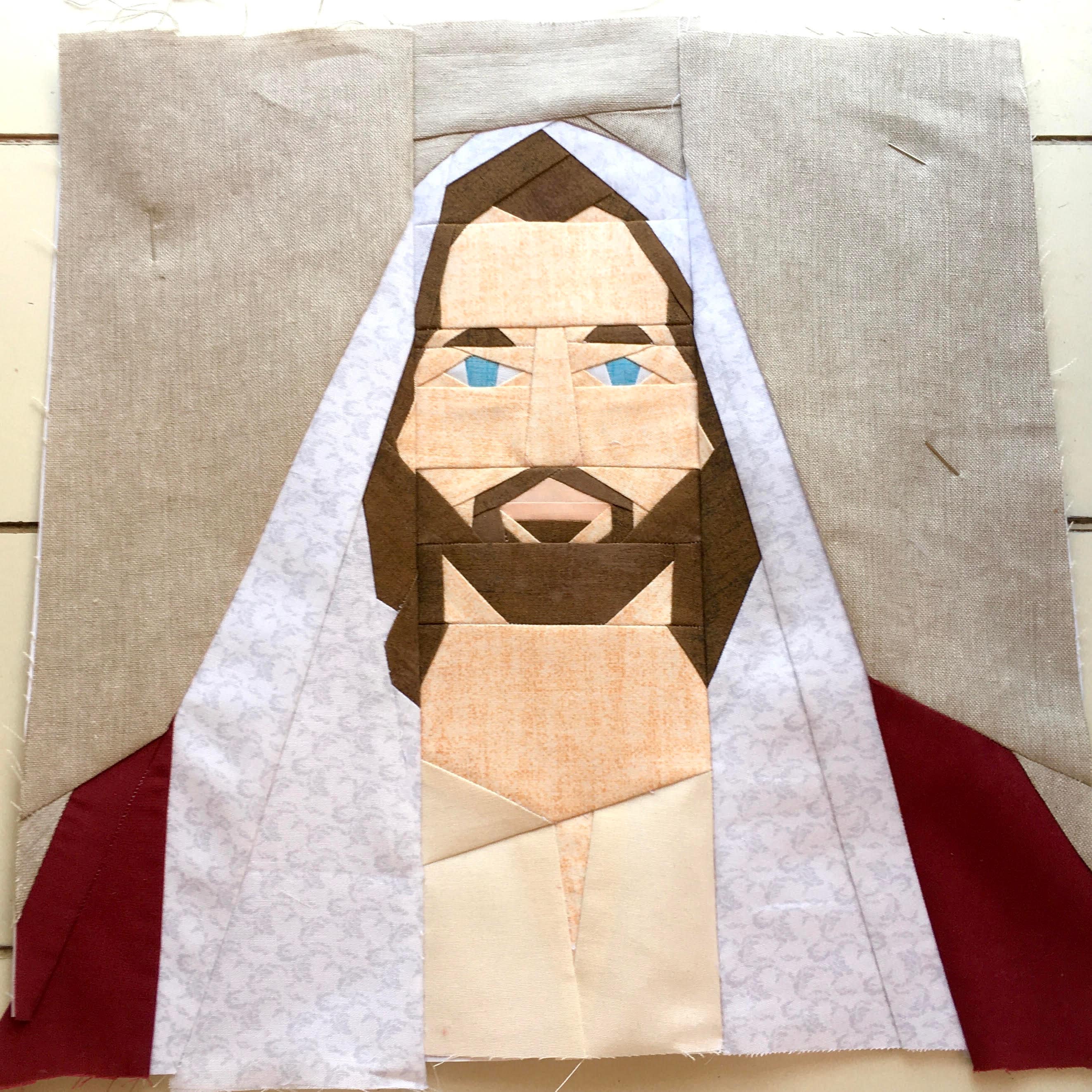 Jesus Quilt Block Foundation Paper Piecing Pattern PDF Etsy