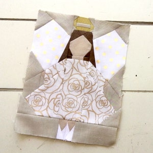 Angel Quilt Block Pattern Paper Piecing PDF