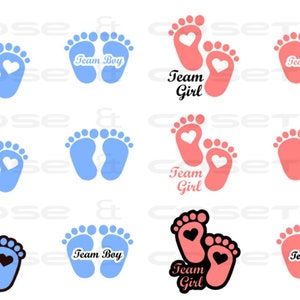 Gender Reveal SVG | Team Girl | Team Boy