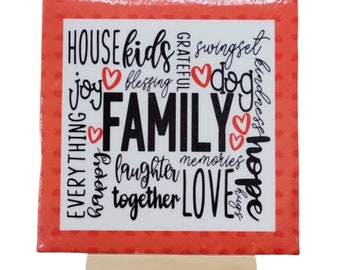 Family Ceramic Coasters