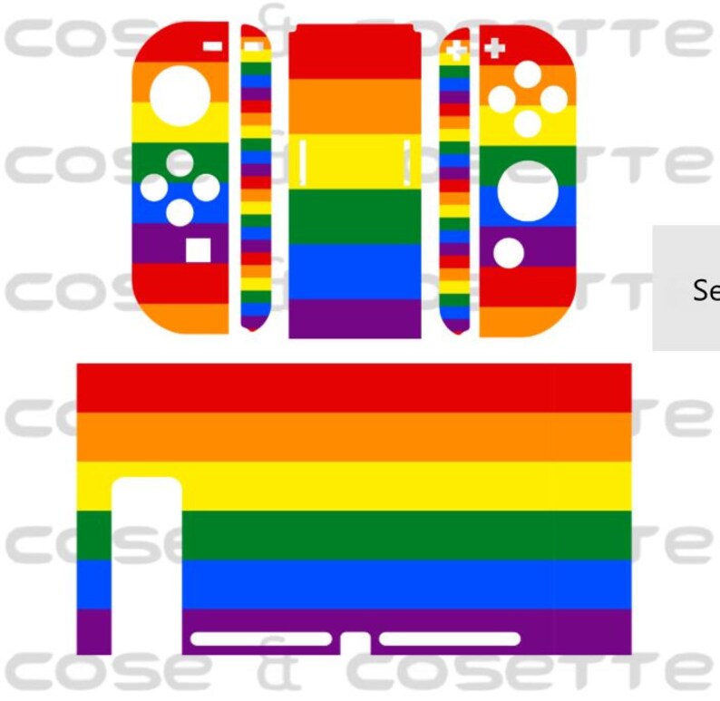Nintendo Switch Skin Decal LGBTQ Pride Flag Etsy