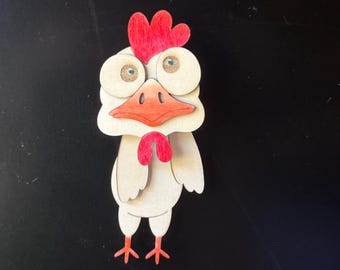 Chicken Wiggle Magnet