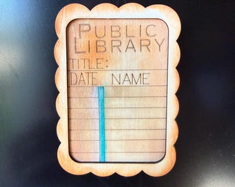 Public library card Magnet