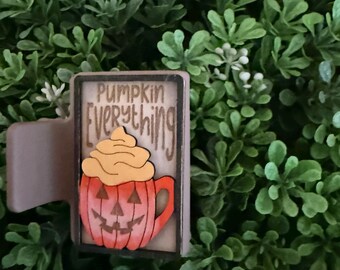 Pumpkin 2inch Hair Claw Clip
