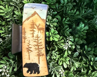 Rustic bear hair clip
