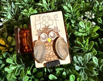 Owl 2inch   hair clip