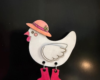 Chicken boots Magnet