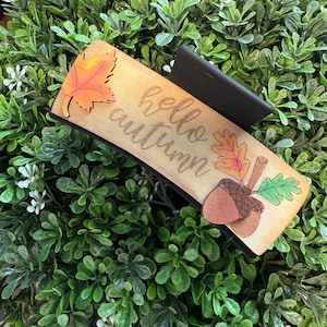 Hello Autumn  Hair Claw Clip