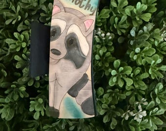 Raccoon "jimothy" Hair Claw Clip