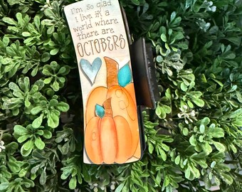 October Pumpkins  Hair Claw Clip