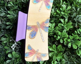 Dragon fly large hair clip
