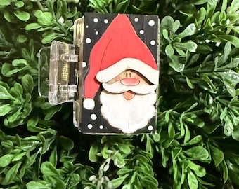 Santa 2inch  Hair Claw Clip