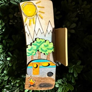 Camping large  hair clip