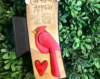 When Angels are near-Cardinal large hair clip